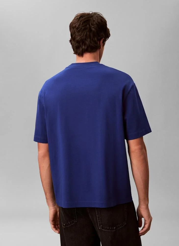 CALVIN KLEIN Logo Relaxed Crew Neck T-Shirt